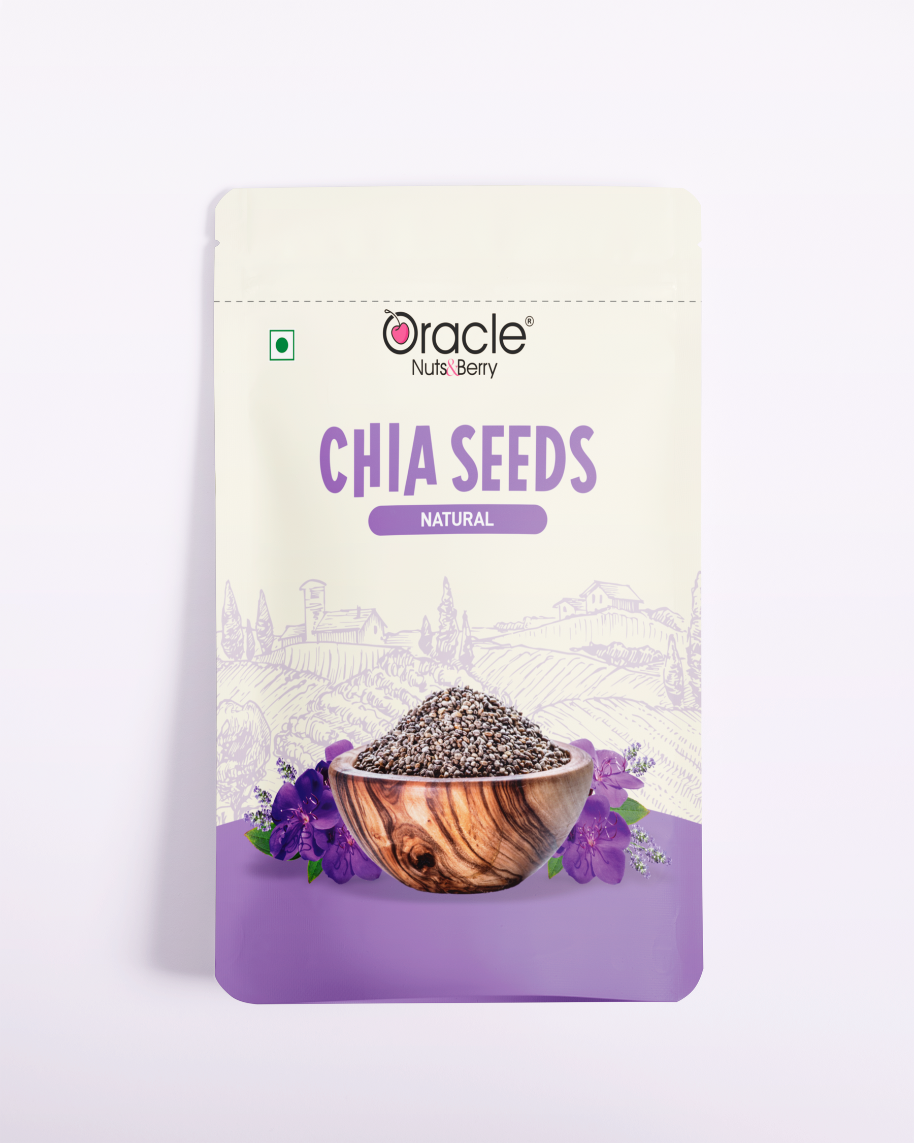 Natural Chia Seeds - Rich in Omega-3 & Fibers 200gm - Oracle Nut