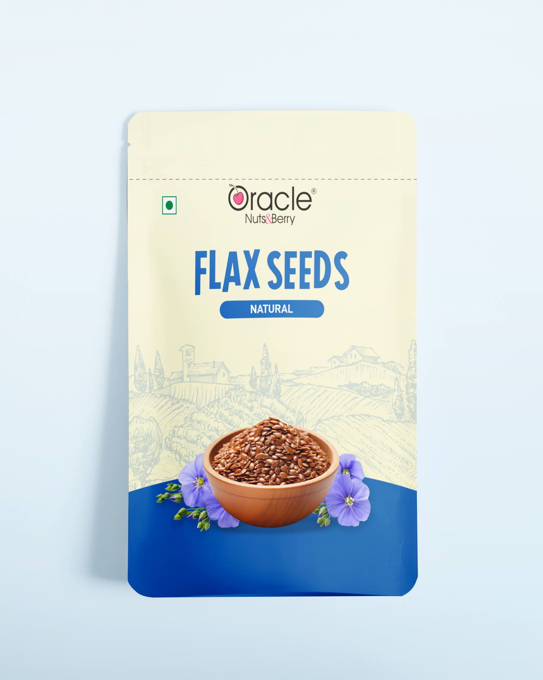 Natural Flax Seeds - Rich in Omega-3 & Fiber 200gm - Oracle Nut