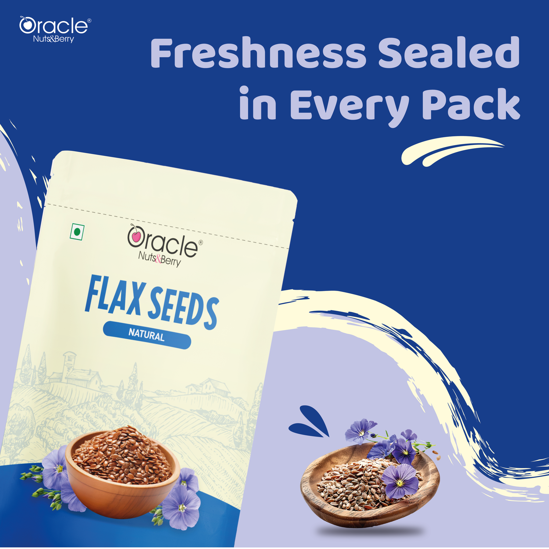 Natural Flax Seeds - Rich in Omega-3 & Fiber 200gm