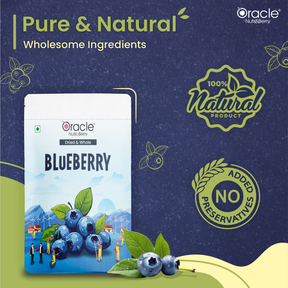 Dried & Whole Blueberry - Rich in Vitamin C & Dietary Fiber 200gm - Oracle Nut