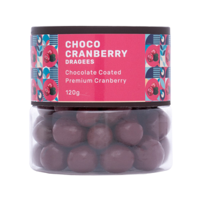 Choco Cranberry Dragees - Rich in Antioxidants & Fiber 120gm - Oracle Nut