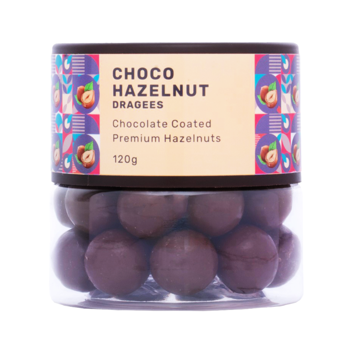 Choco Hazelnut Dragees - Rich in Vitamin E & Magnesium 120gm - Oracle Nut