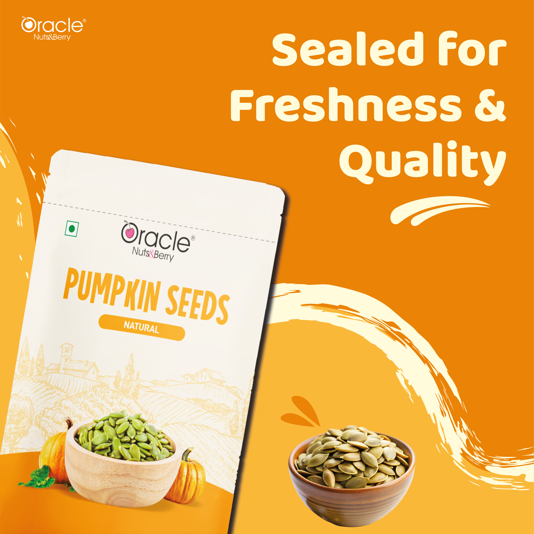 Natural Pumpkin Seeds - Rich in Protein & Magnesium 200gm