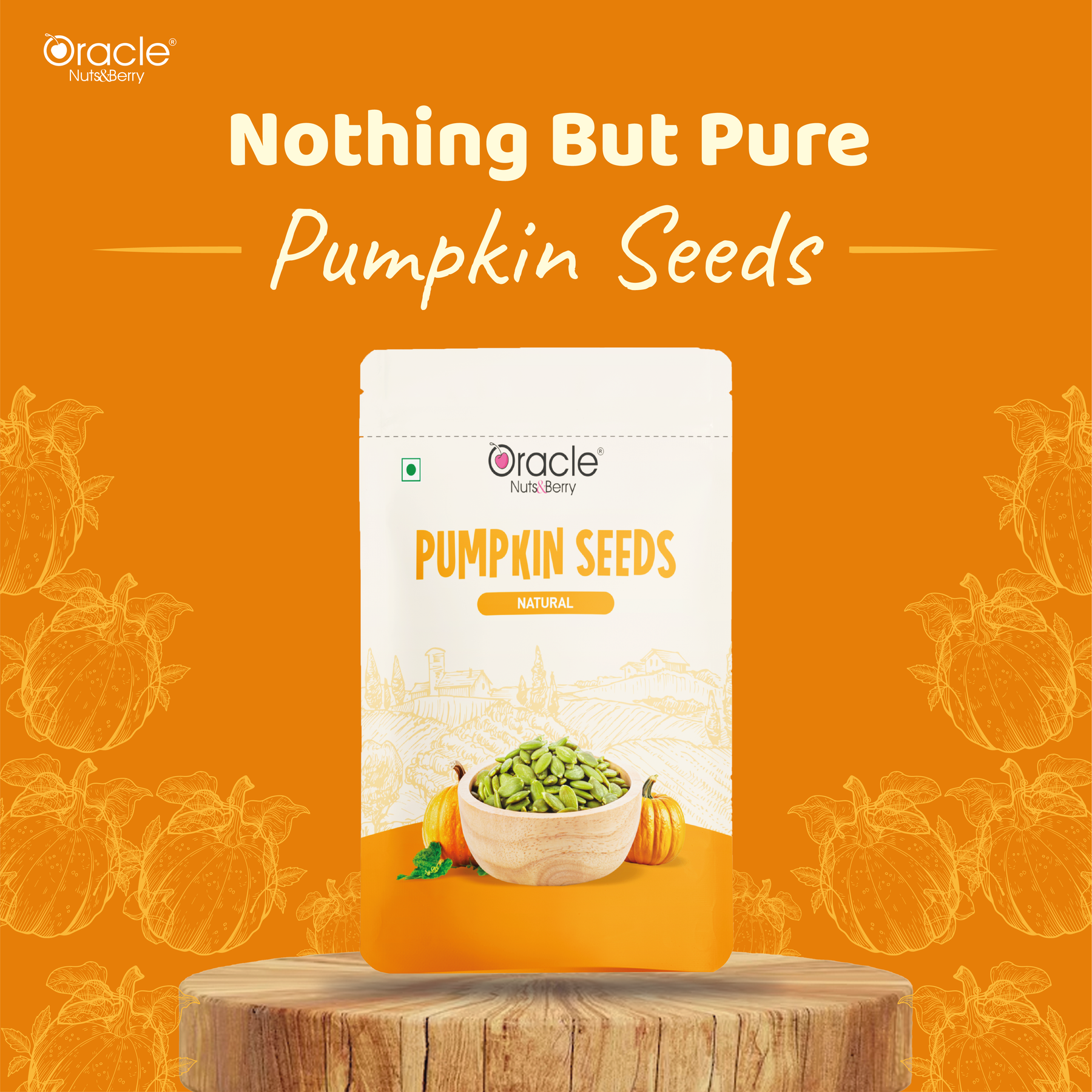 Natural Pumpkin Seeds - Rich in Protein & Magnesium 200gm