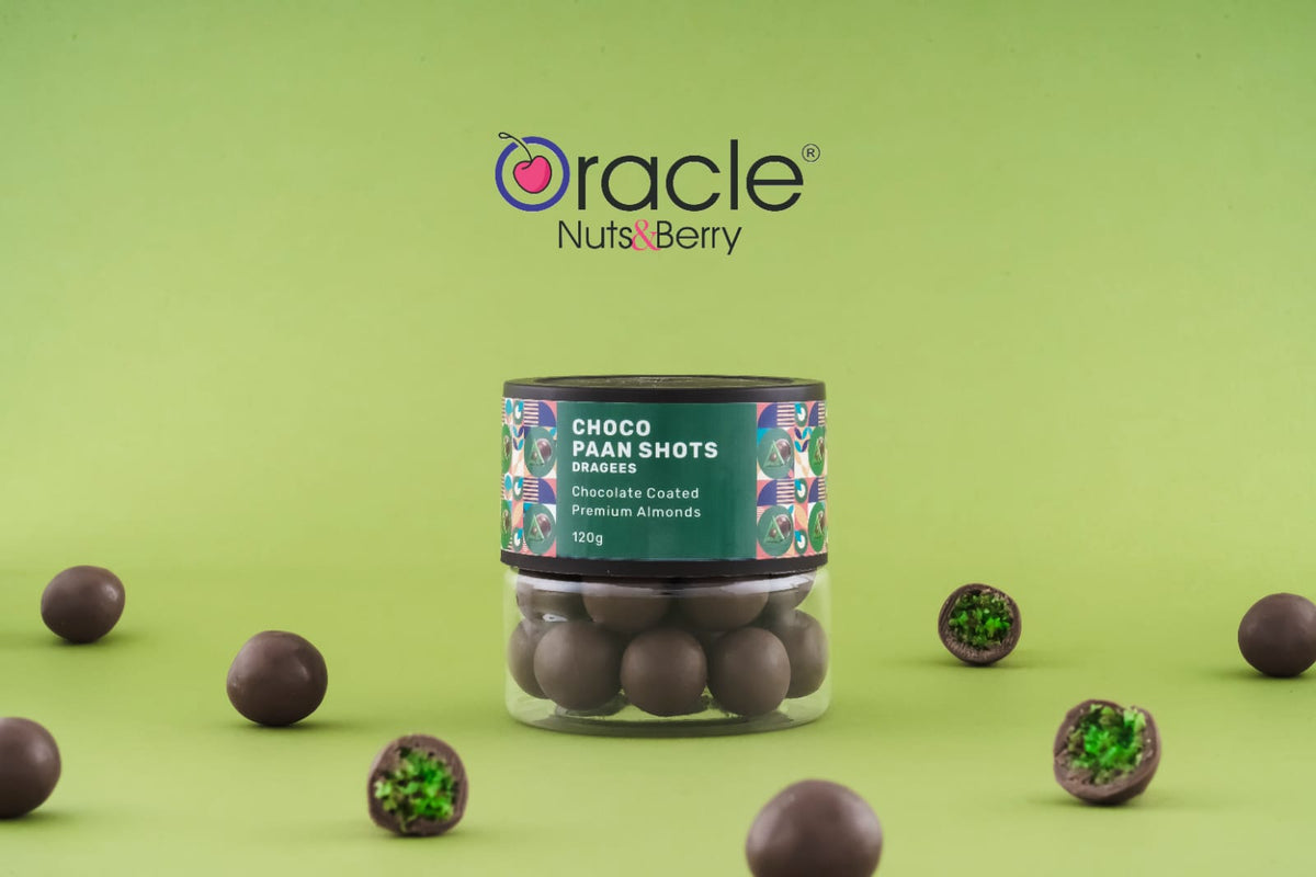 Choco Paan Dragees - Rich in Antioxidants & Flavor 120gm - Oracle Nut