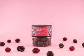 Choco Cranberry Dragees - Rich in Antioxidants & Fiber 120gm - Oracle Nut